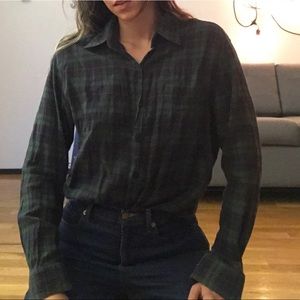 Dark green checkered shirt